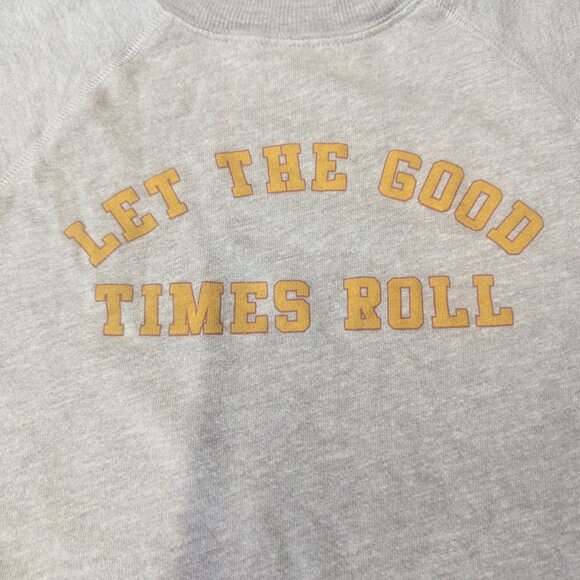 Billabong Size Small Cutoff Gray Sweatshirt - Picture 2 of 11